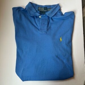 Ralph Lauren Men’s Polo Shirt in Blue with Yellow Pony